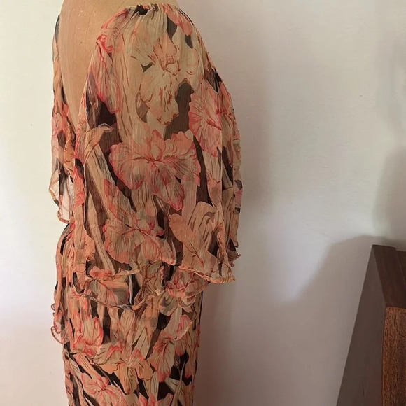 Mes Demoiselles sz EU 36 US 4 ruffled layered viscose blend dress NWT new cond - Picture 3 of 13